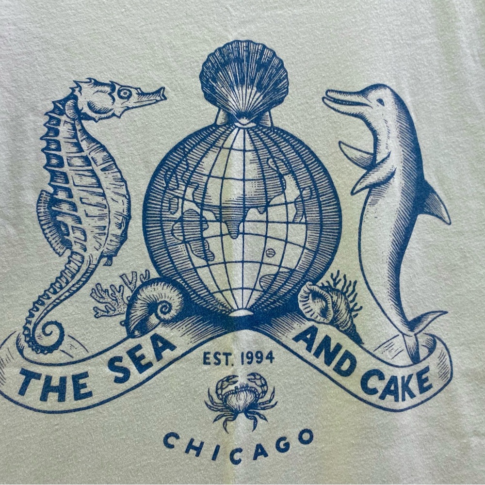 The Sea And Cake nautical print T-shirt Men’s Small